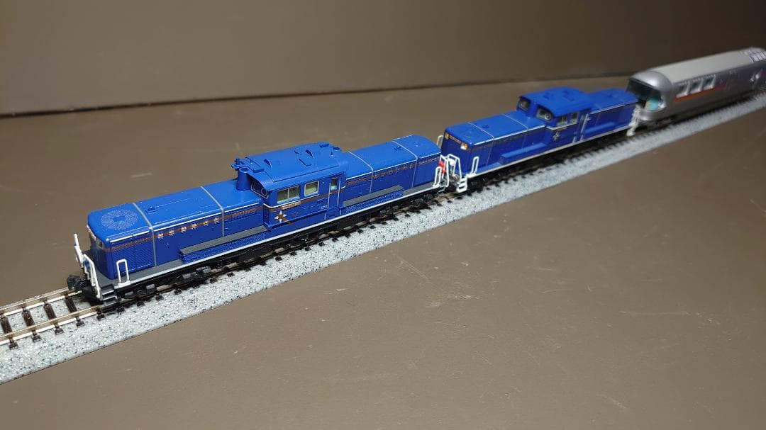 E26系カシオペア フル編成12両(全車室内灯付き)+DD51 2両+EF510