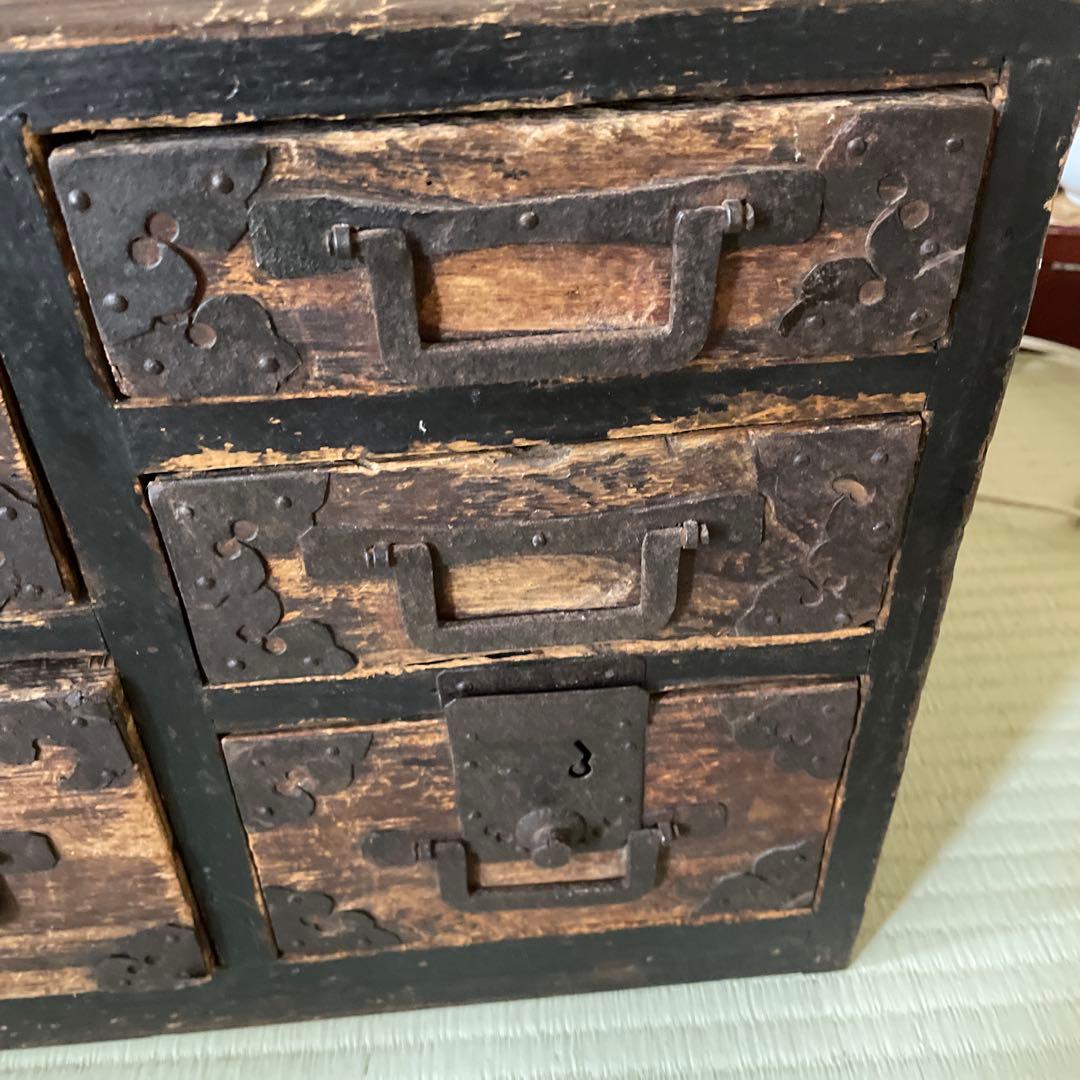 木製アンティーク　時代物　箪笥 タンス　骨董品
