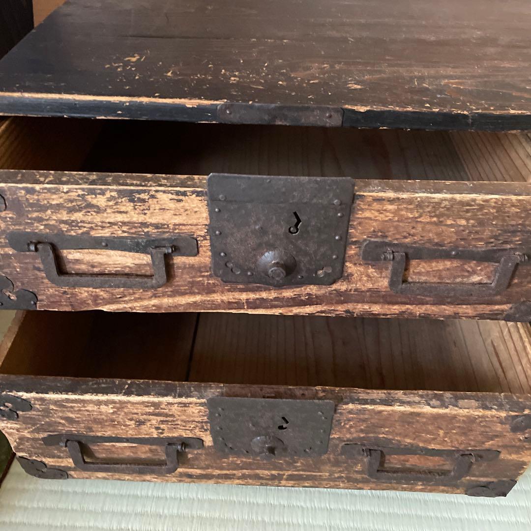 木製アンティーク　時代物　箪笥 タンス　骨董品