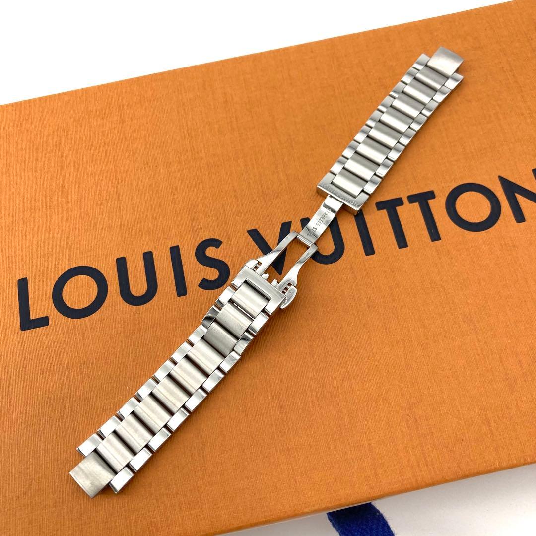 美品 ルイヴィトン タンブール 純正 ステンレスベルト シルバー 時計