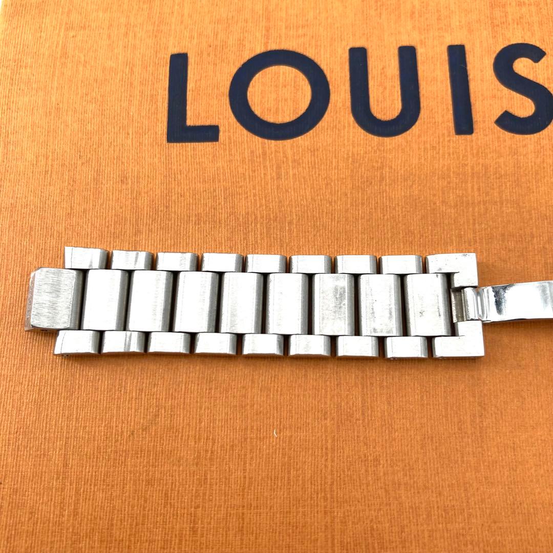 美品 ルイヴィトン タンブール 純正 ステンレスベルト シルバー 時計