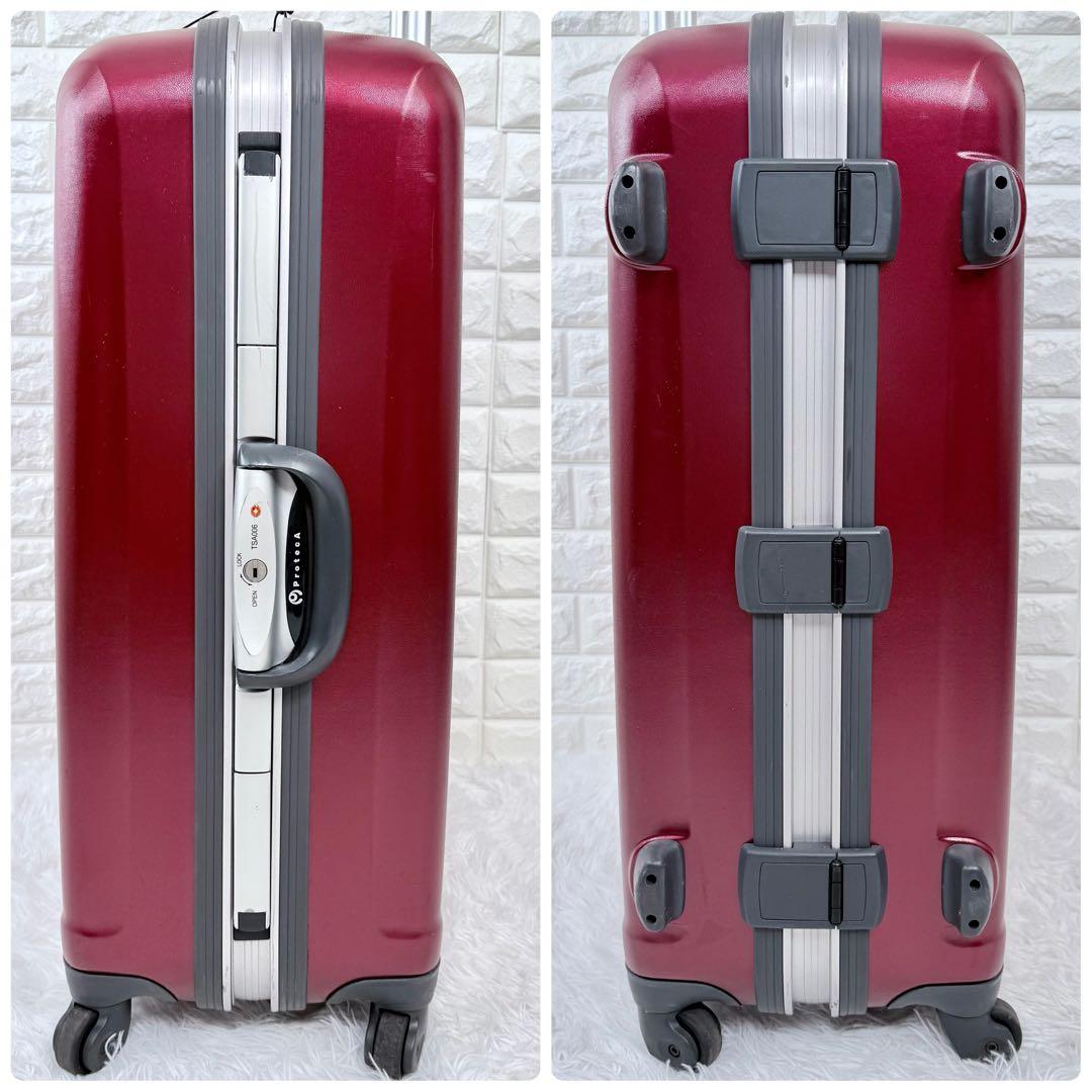 PROTECA プロテカ 赤 82L 大容量 4輪 スーツケース キャリー