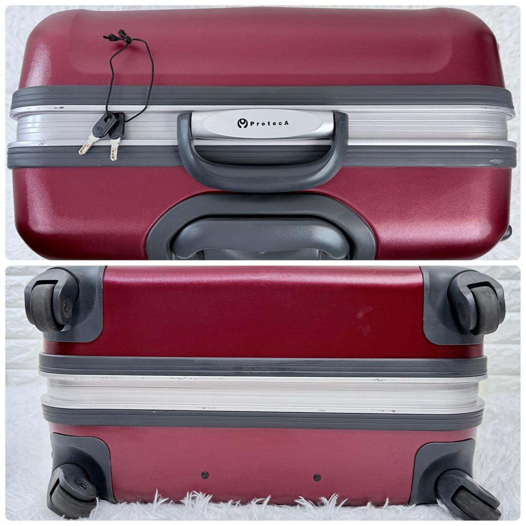 PROTECA プロテカ 赤 82L 大容量 4輪 スーツケース キャリー