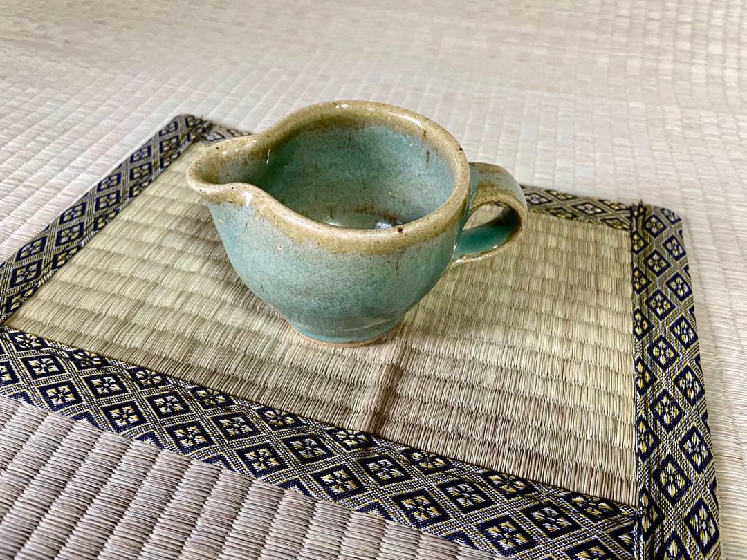 浜田庄司　青釉ミルクポット