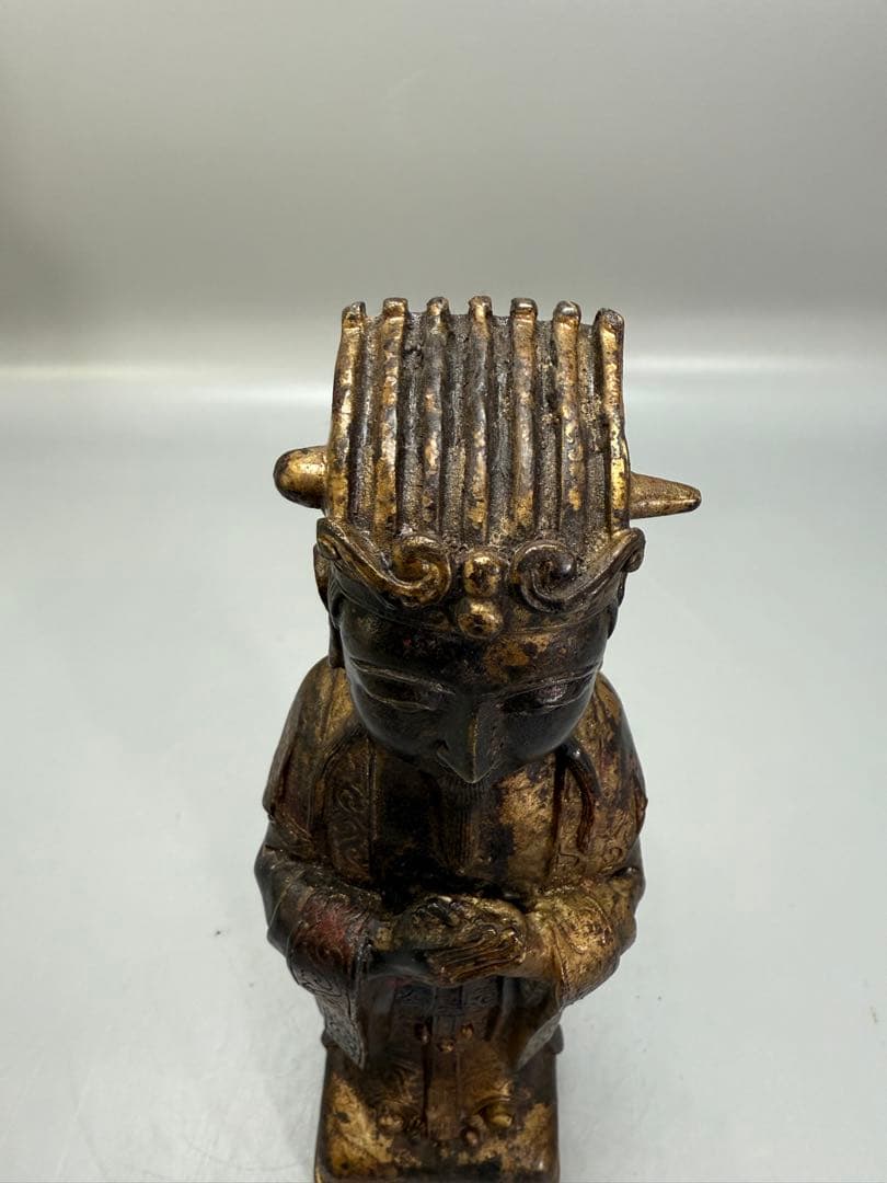 中国 古銅 人物 置物 骨董品 古美術