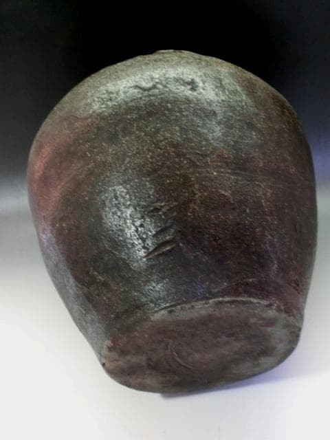 壷■古丹波焼き 大壷 甕 古い花瓶 大きい花生け 古美術 時代物■30.2cm
