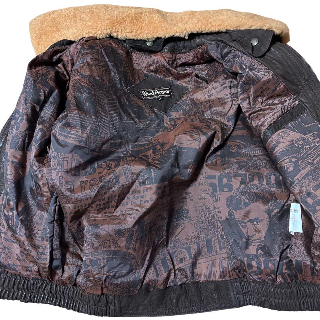 ジャケット・アウター Wind Armor G-1 Leather boa blouson M