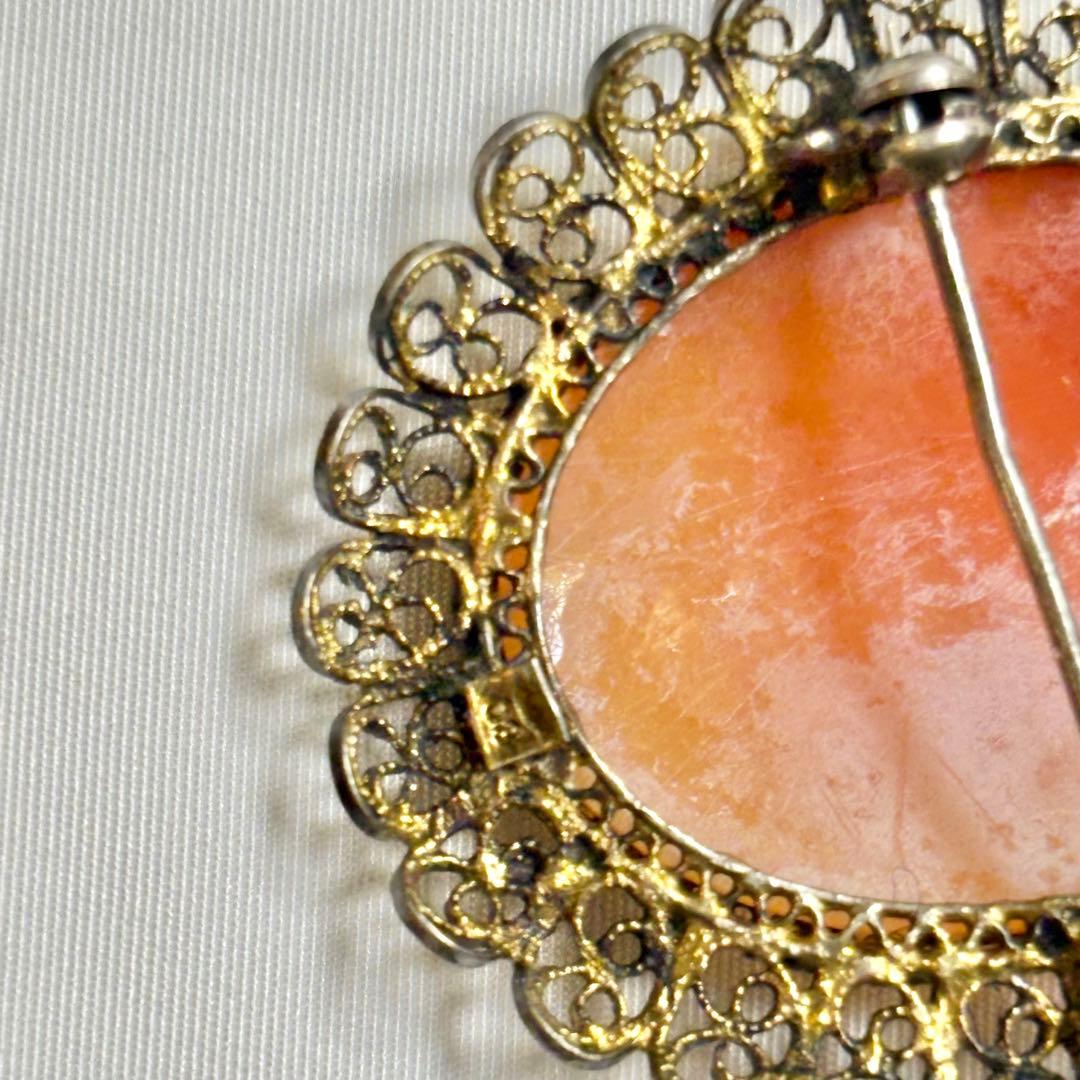 18k SILVER カメオブローチ 3点