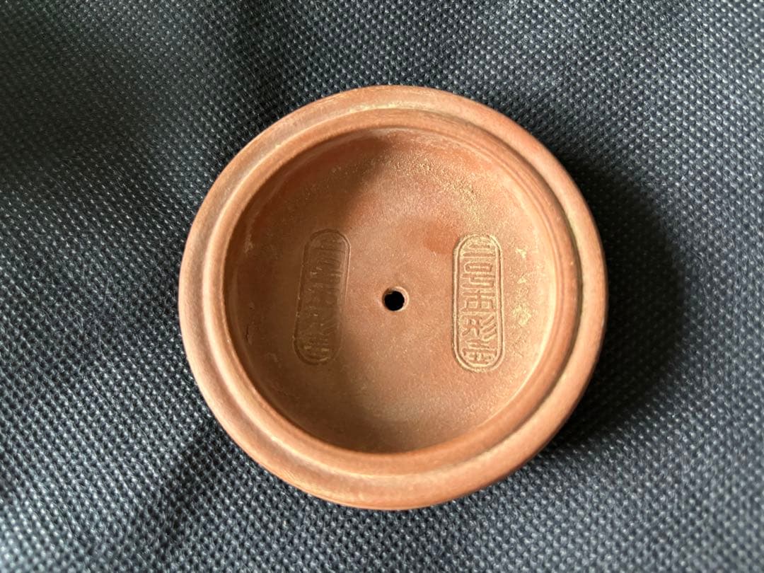 中国古美術品　急須　紫砂茶器 「二号直形壺」在銘