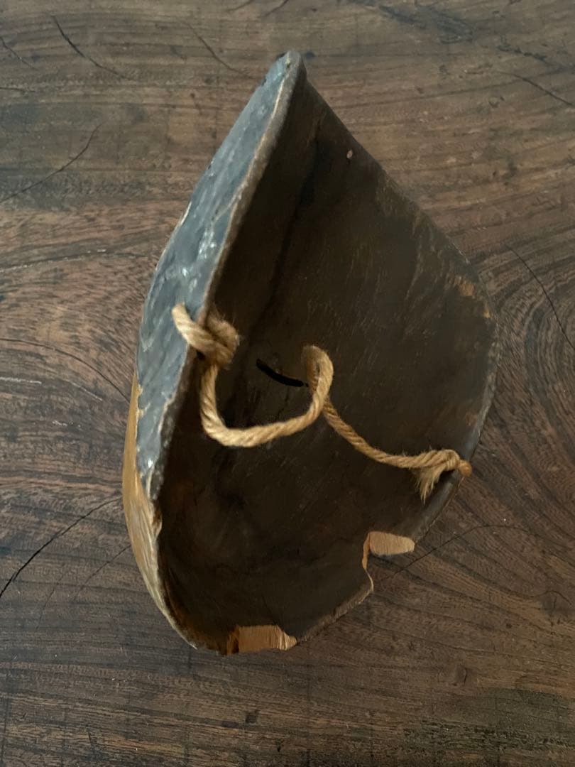 木製 行道面 プリミティブ マスク アジア仮面 アフリカ セヌフォ