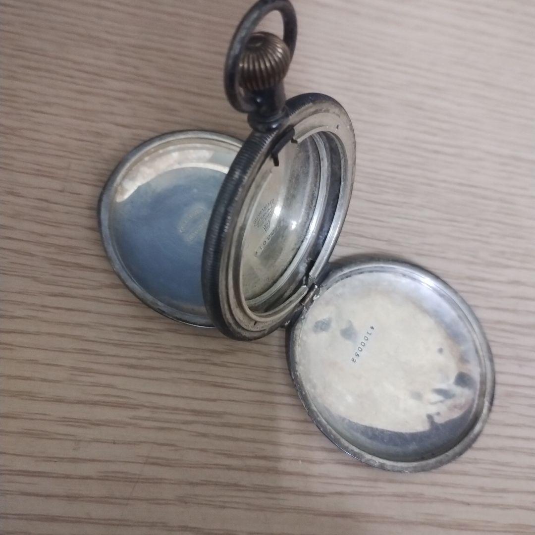 k*3様 シルバー 懐中時計のカバー
