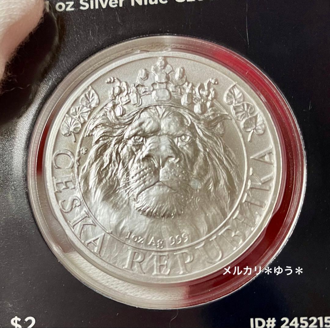 2022年 チェコ　ライオン銀貨　1オンス　純銀