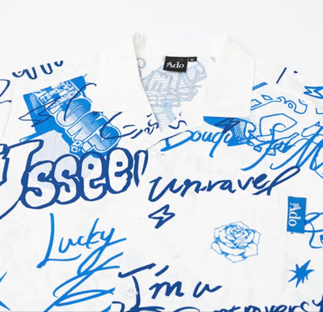 新品未開封　Ado POP-UP STORE オープンカラーシャツ Lサイズ