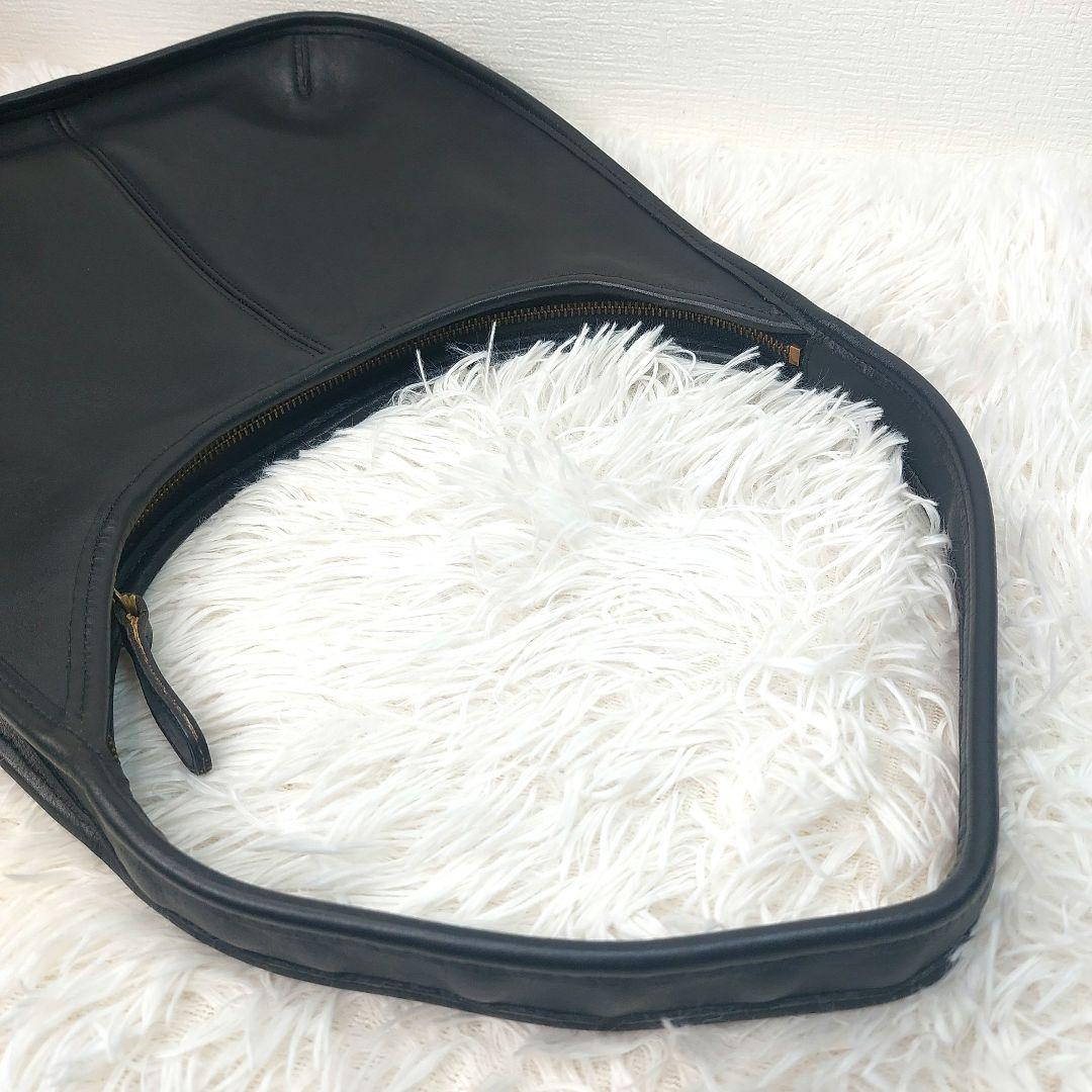 OLD COACH ワンショルダーバッグ　エルゴ　本革　ブラック　9025