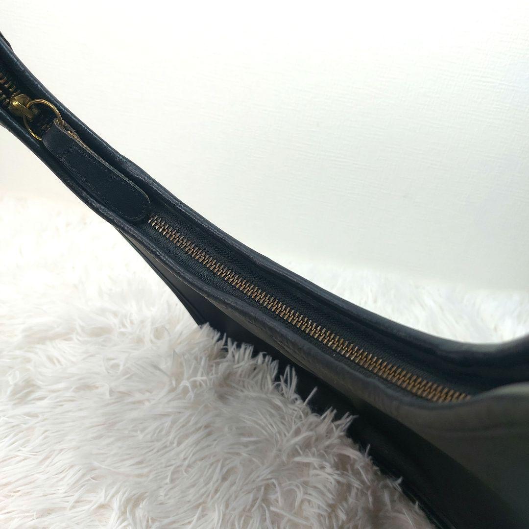 OLD COACH ワンショルダーバッグ　エルゴ　本革　ブラック　9025