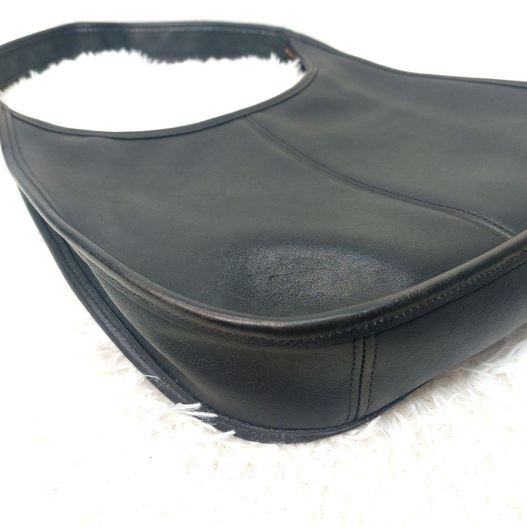 OLD COACH ワンショルダーバッグ　エルゴ　本革　ブラック　9025