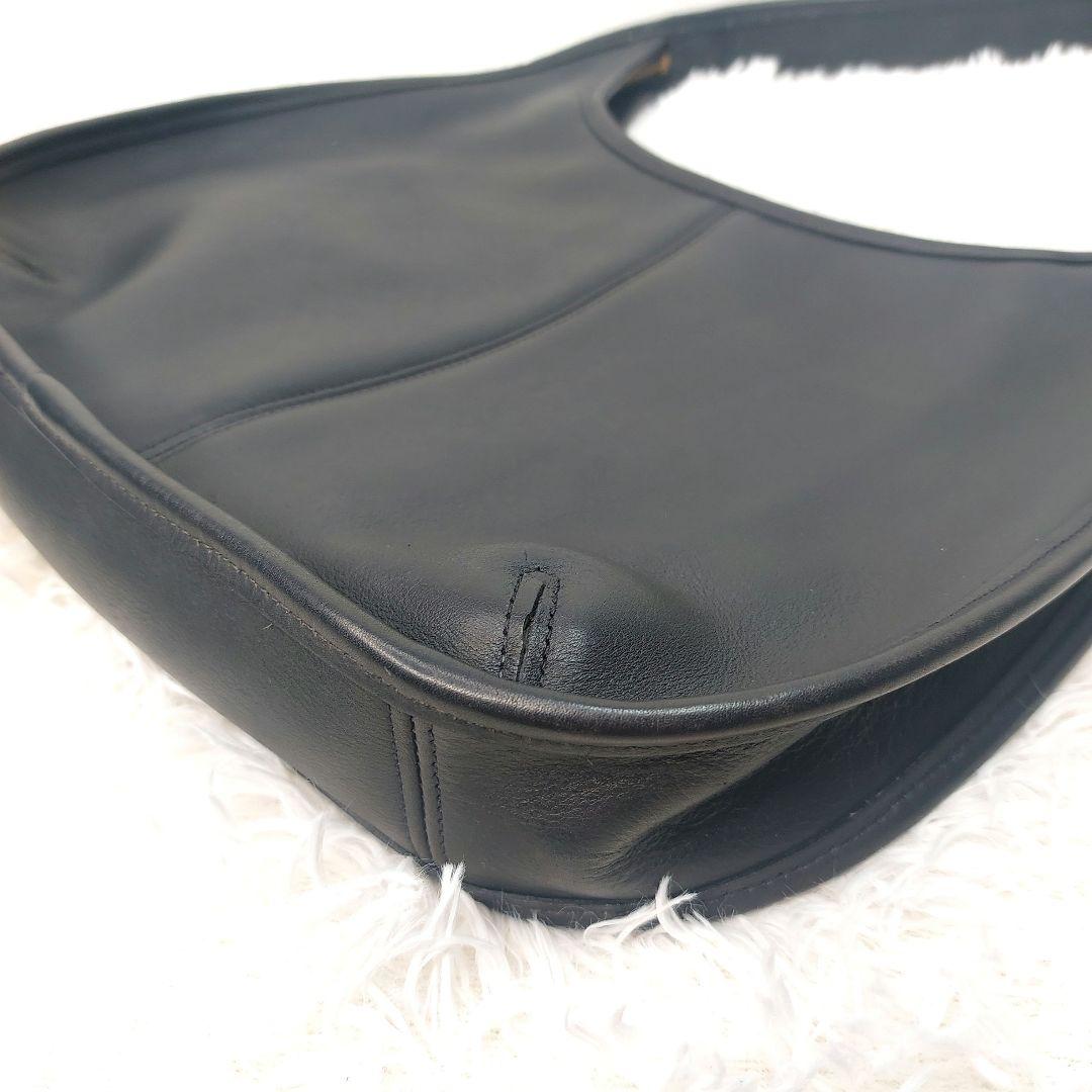 OLD COACH ワンショルダーバッグ　エルゴ　本革　ブラック　9025