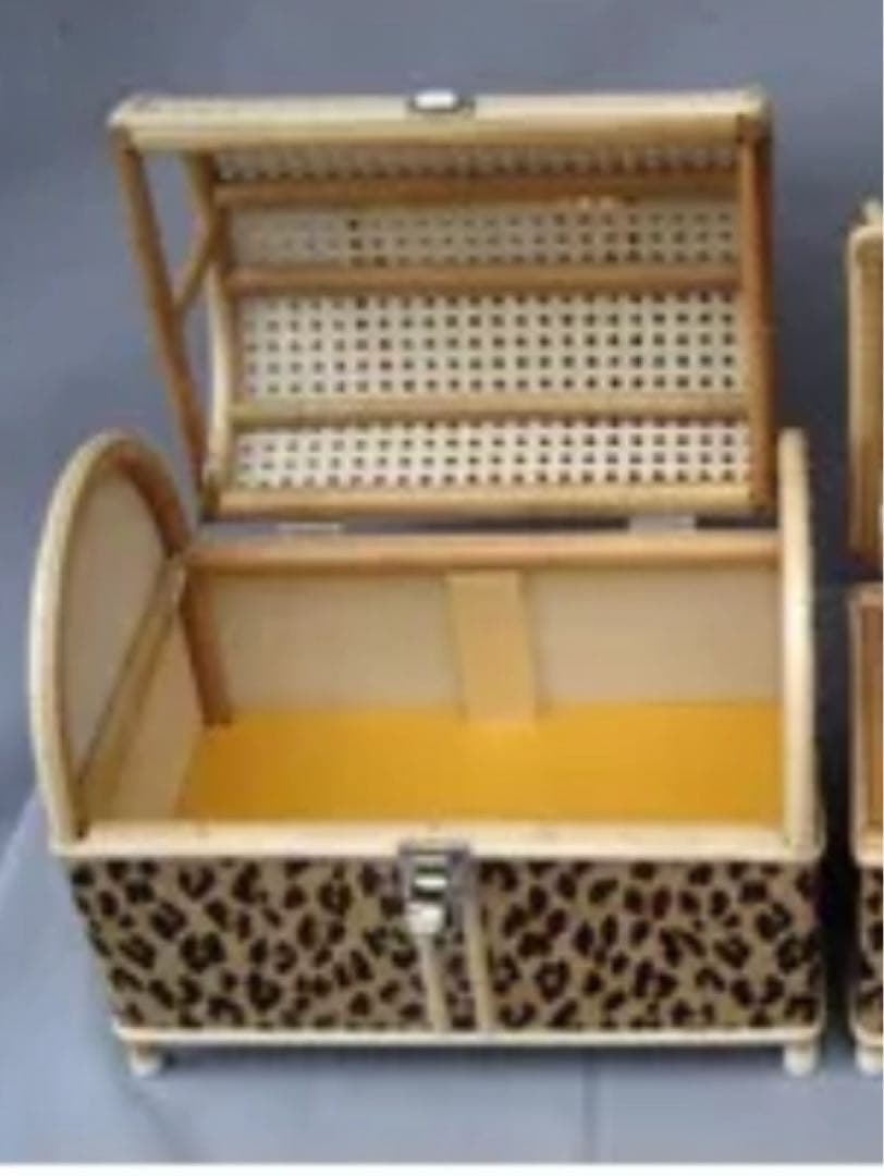 ヒョウ柄バンブーキャリーケース