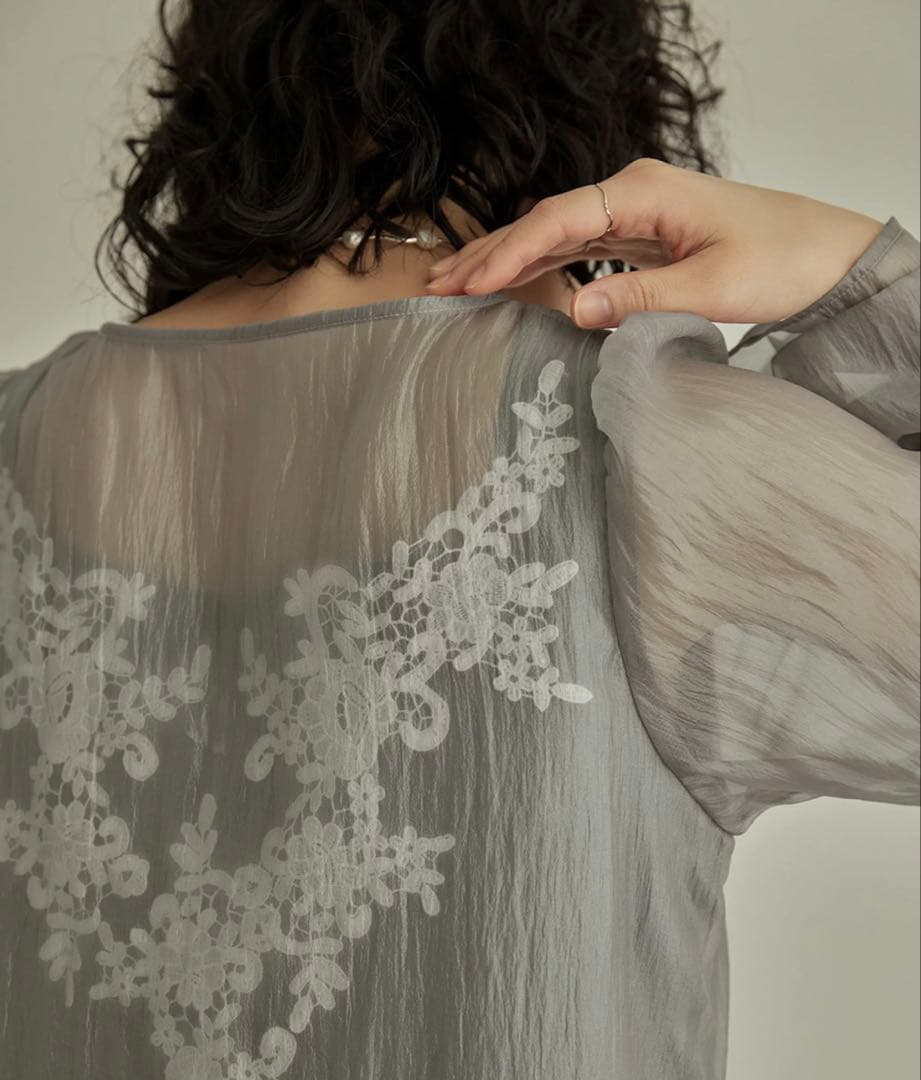 シアーAラインワンピース　niana