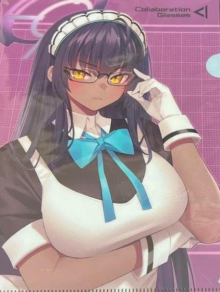 ブルーアーカイブ × 執事眼鏡 角楯カリン コラボ眼鏡 予約特典クリアファイル