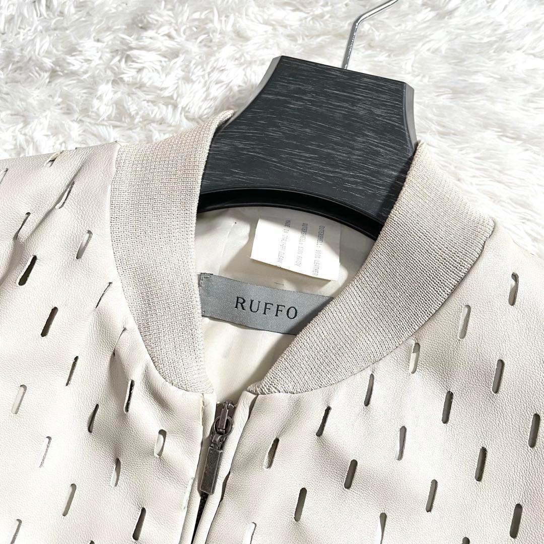 RUFFO ルッフォ レザージャケット ブルゾン パンチング加工 レザー