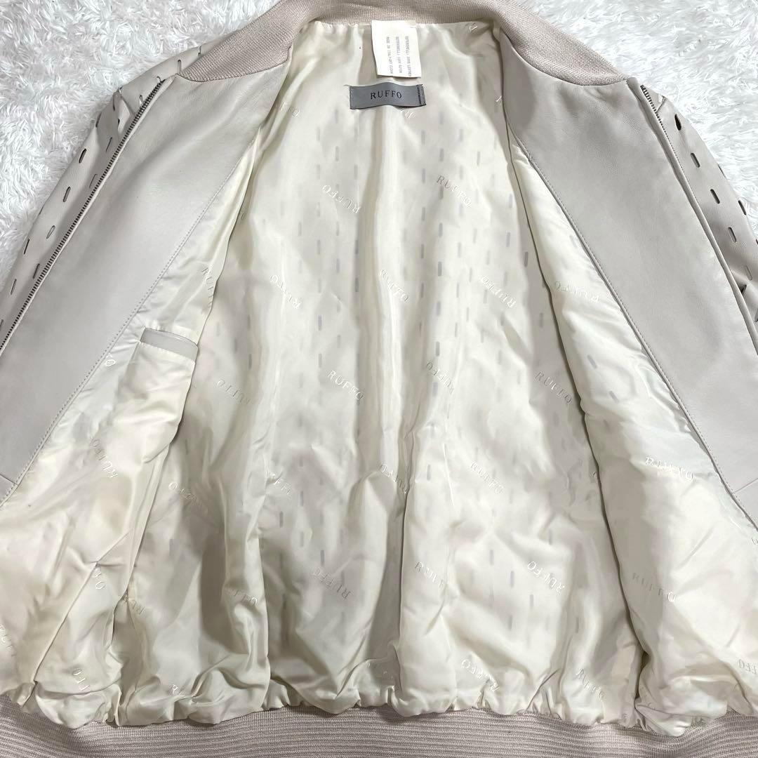 RUFFO ルッフォ レザージャケット ブルゾン パンチング加工 レザー