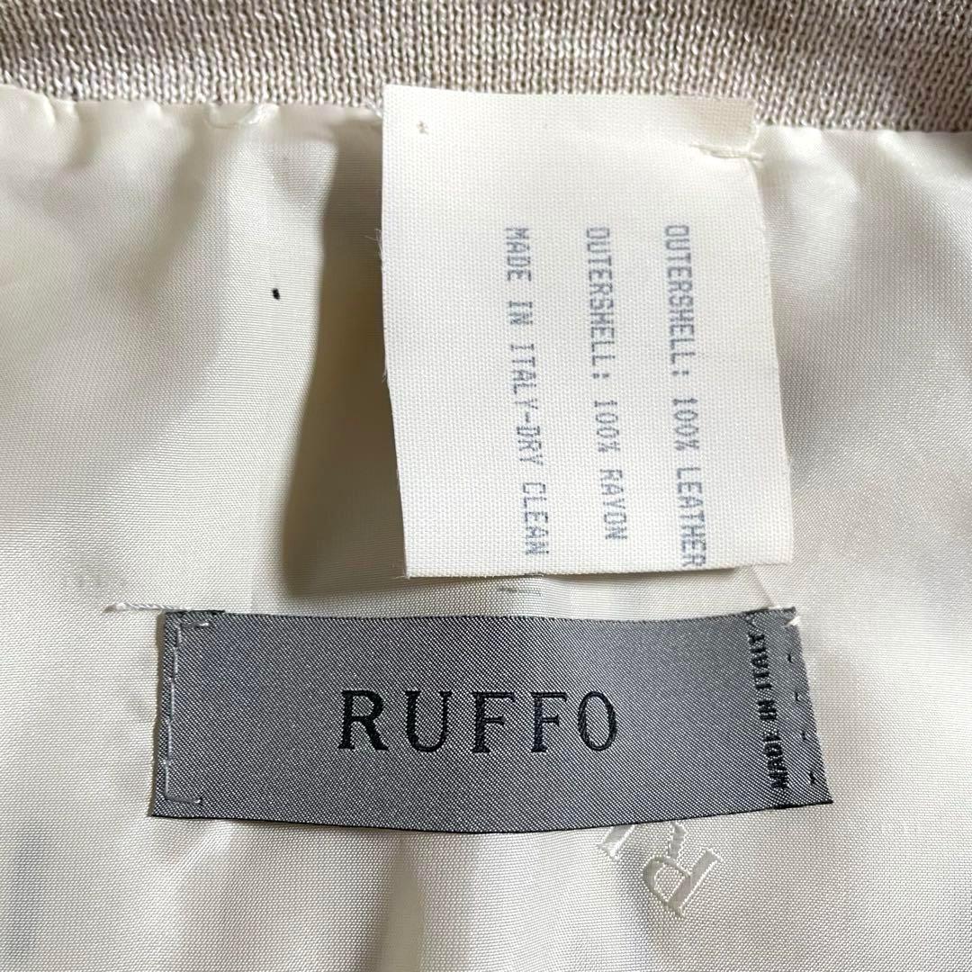 RUFFO ルッフォ レザージャケット ブルゾン パンチング加工 レザー