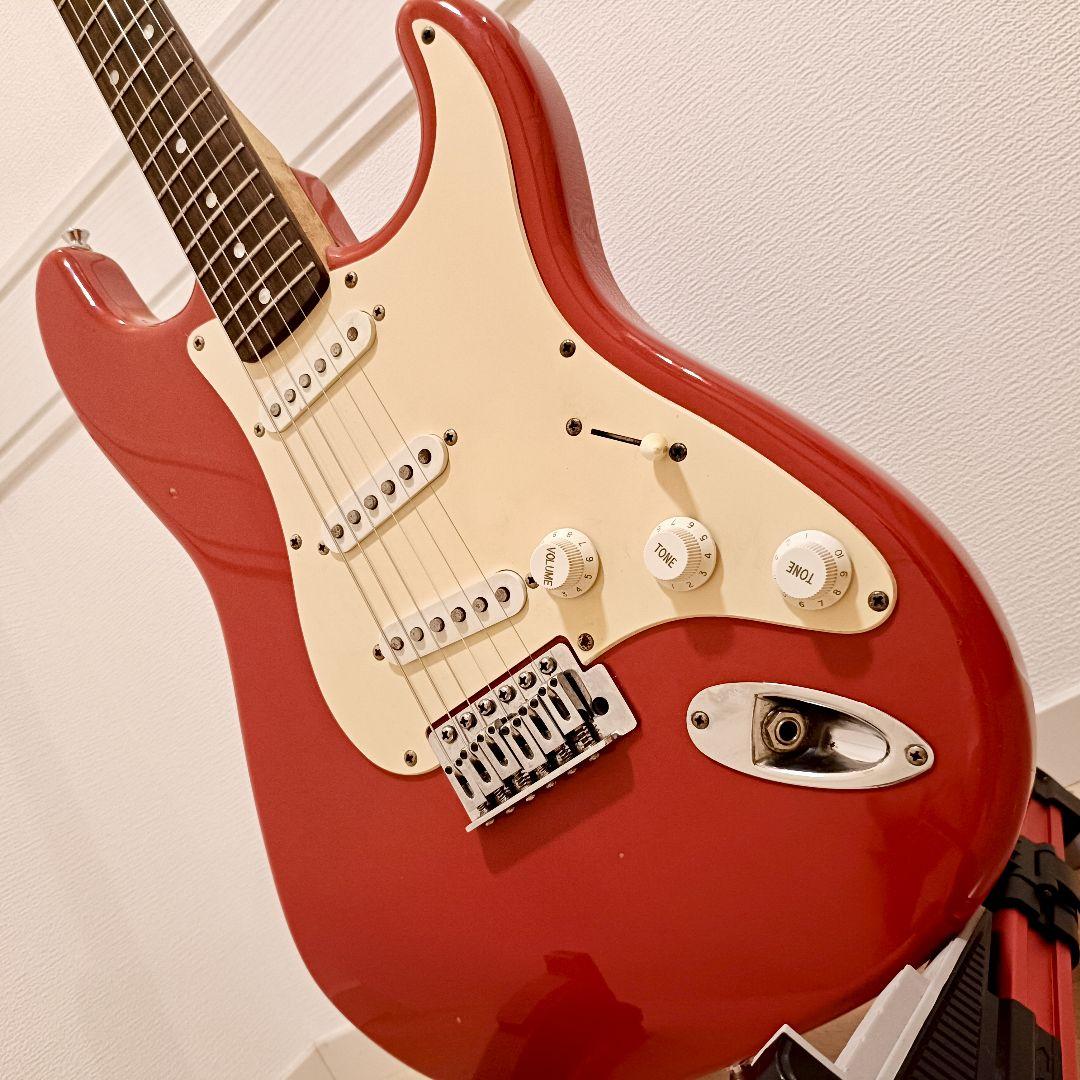メンテ済｜Squier エレキギター ストラトキャスター ダコタレッド