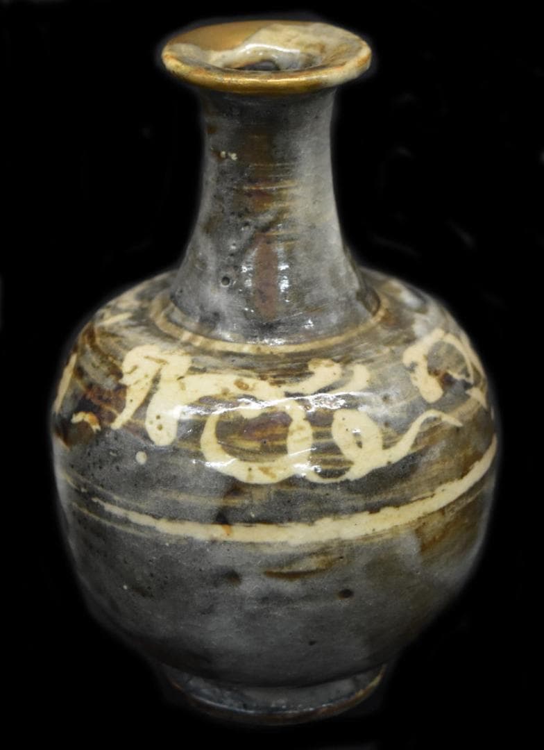 磁州窯花瓶 茶道具 箱付 Kintsugi Edo 24カラット WWTT156