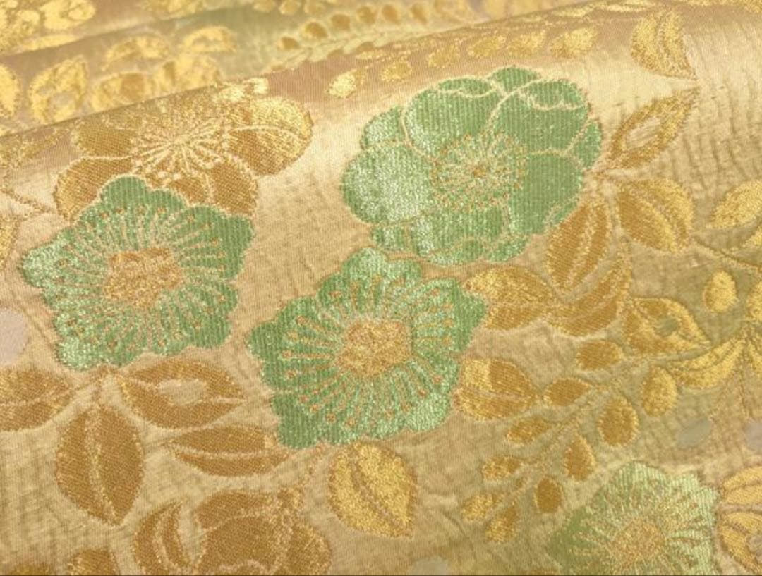 振袖フルセット6点サイズS〜M豪華金駒刺繍　牡丹花文　正絹　売り切り終了