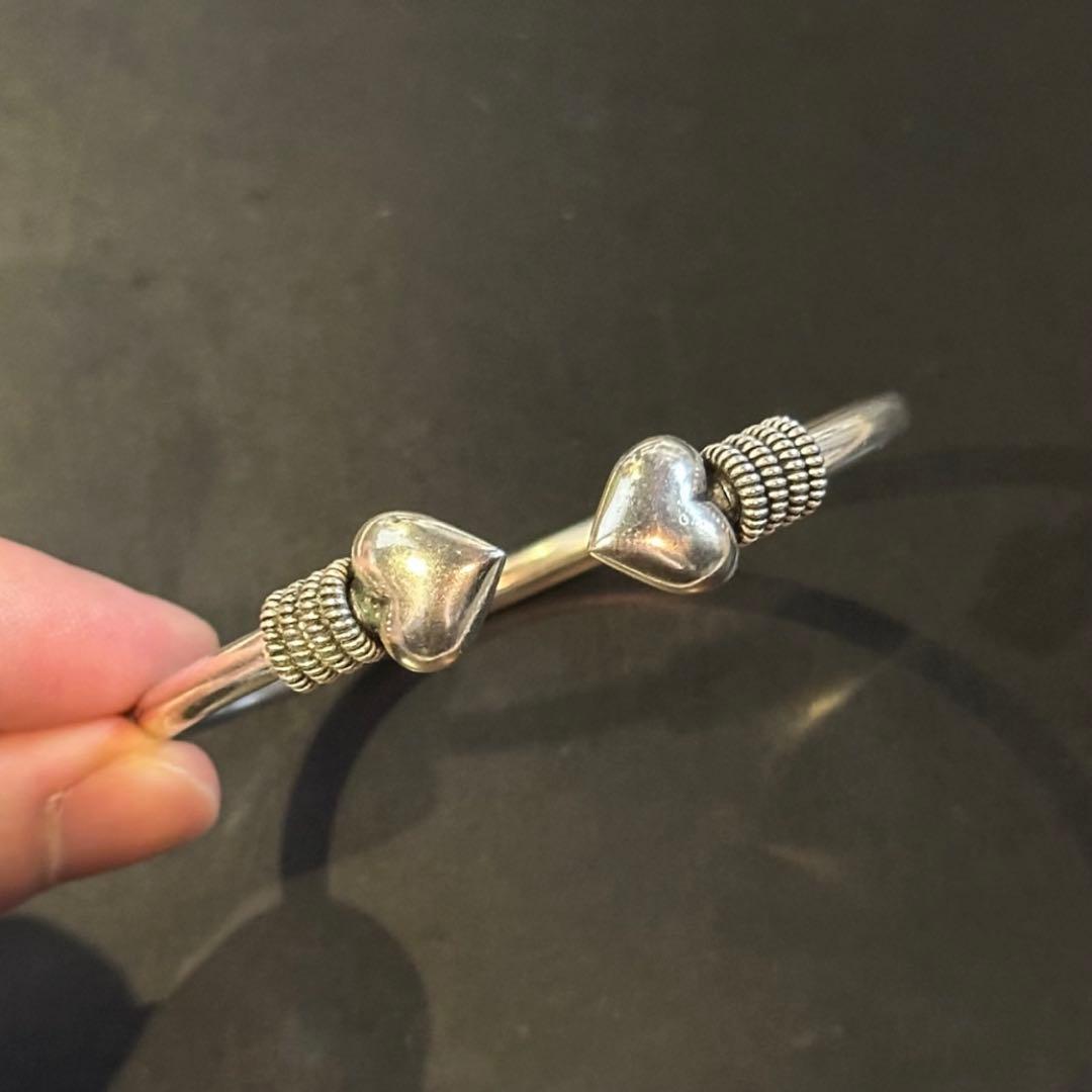 専用　SILVER925 HEART DESIGN BANGLE/シルバー