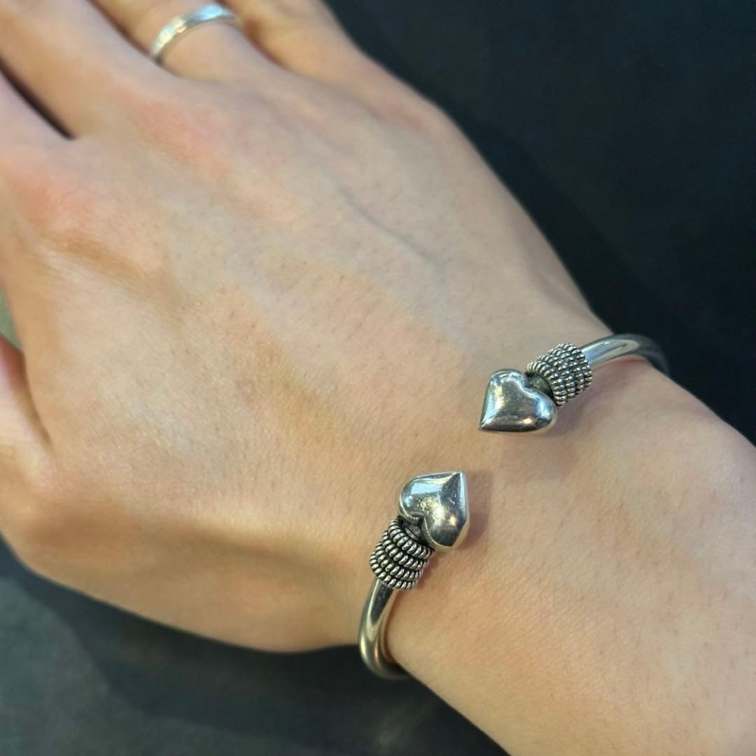 専用　SILVER925 HEART DESIGN BANGLE/シルバー