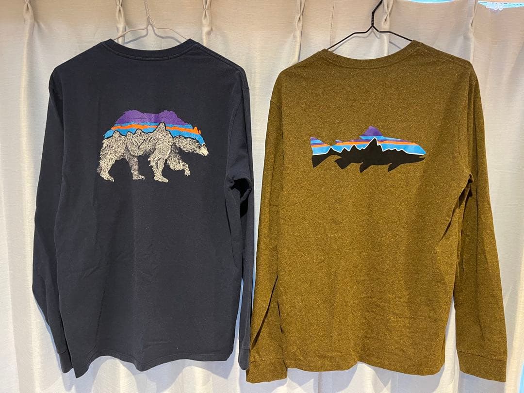 パタゴニア　ロングTシャツ Sサイズ ネイビー オリーブ　2枚セット