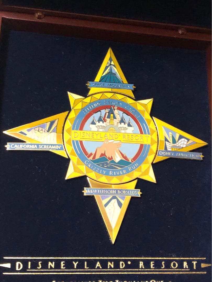 限定 貴重 Disneyカルフォルニア ディズニーランド コンパス ピンバッジ