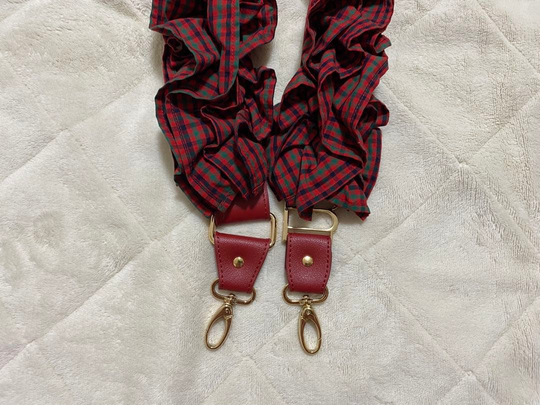 Bibiy. × familiar ショルダーストラップ赤