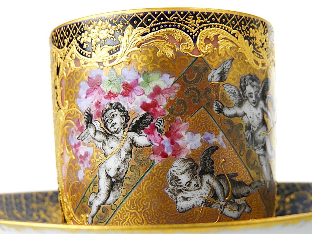 アビランド リモージュ 金彩天使絵 カップ ソーサー