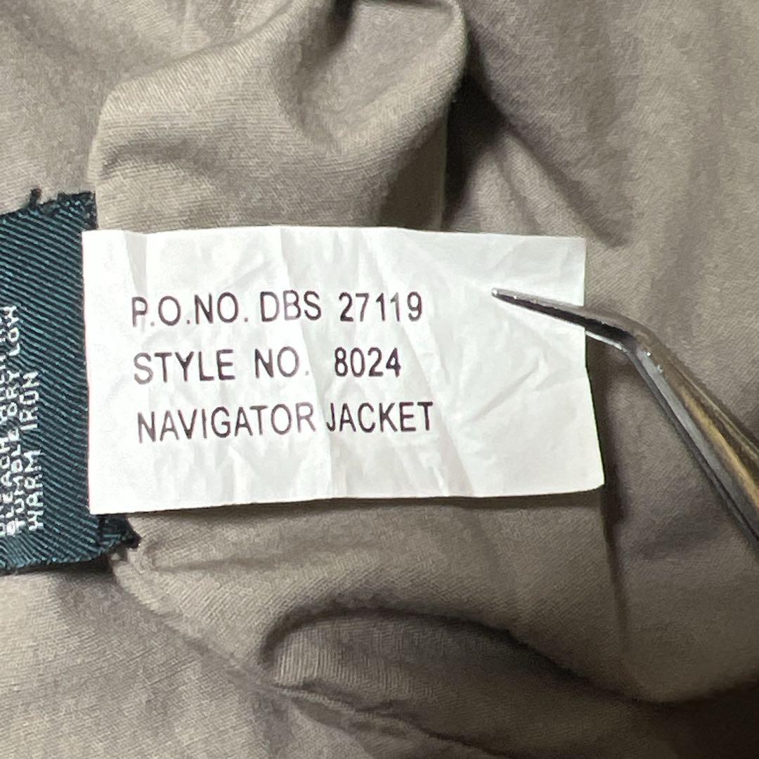 vintageナビゲータージャケットデトロイトジャケット風カーキXL刺繍短丈古着