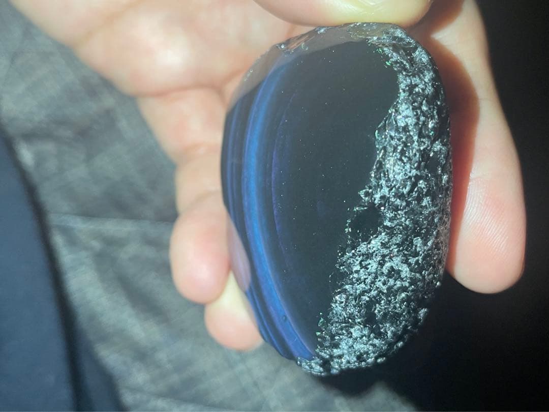 研磨品　十勝石玲瓏　ブルーレインボー　特級品