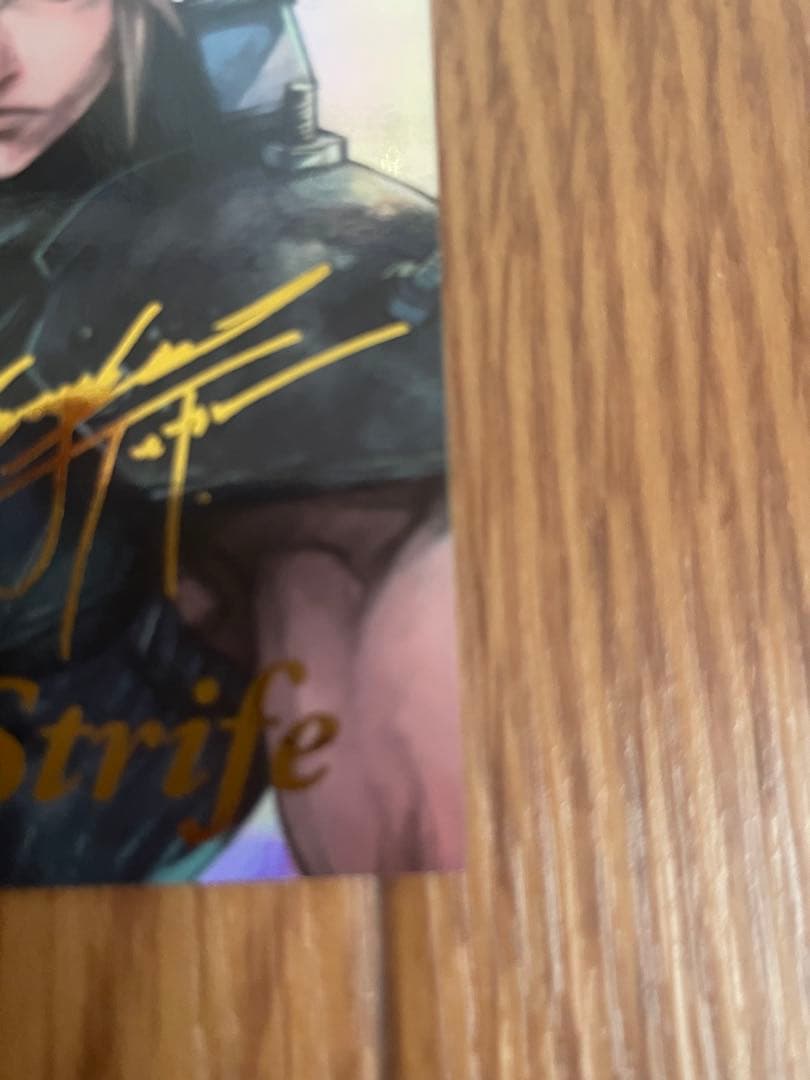 T*i様 FF7 25th デジタルカードクラウド　箔押サイン　マグネット　ロー