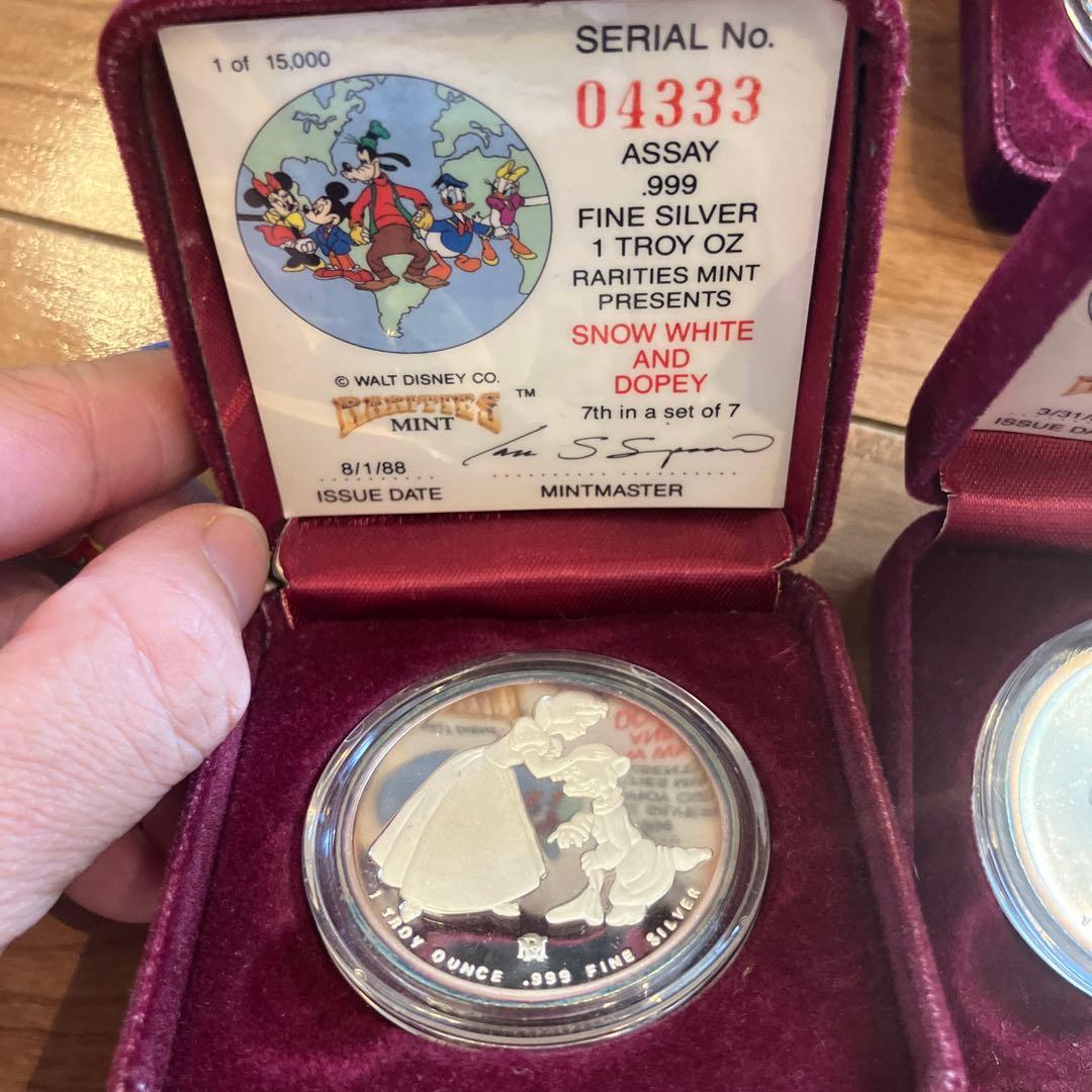 ディズニー .999FINE Silverシルバー 8枚セット