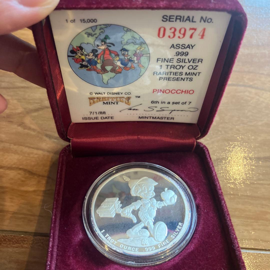 ディズニー .999FINE Silverシルバー 8枚セット