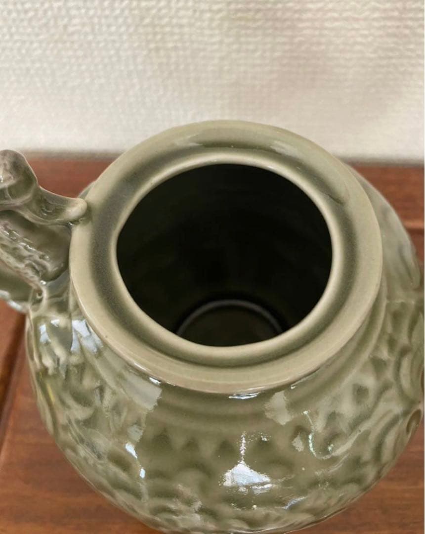 中国美術 龍泉窯 茶器 急須 煎茶道具 年代物 唐物 希少品 箱付