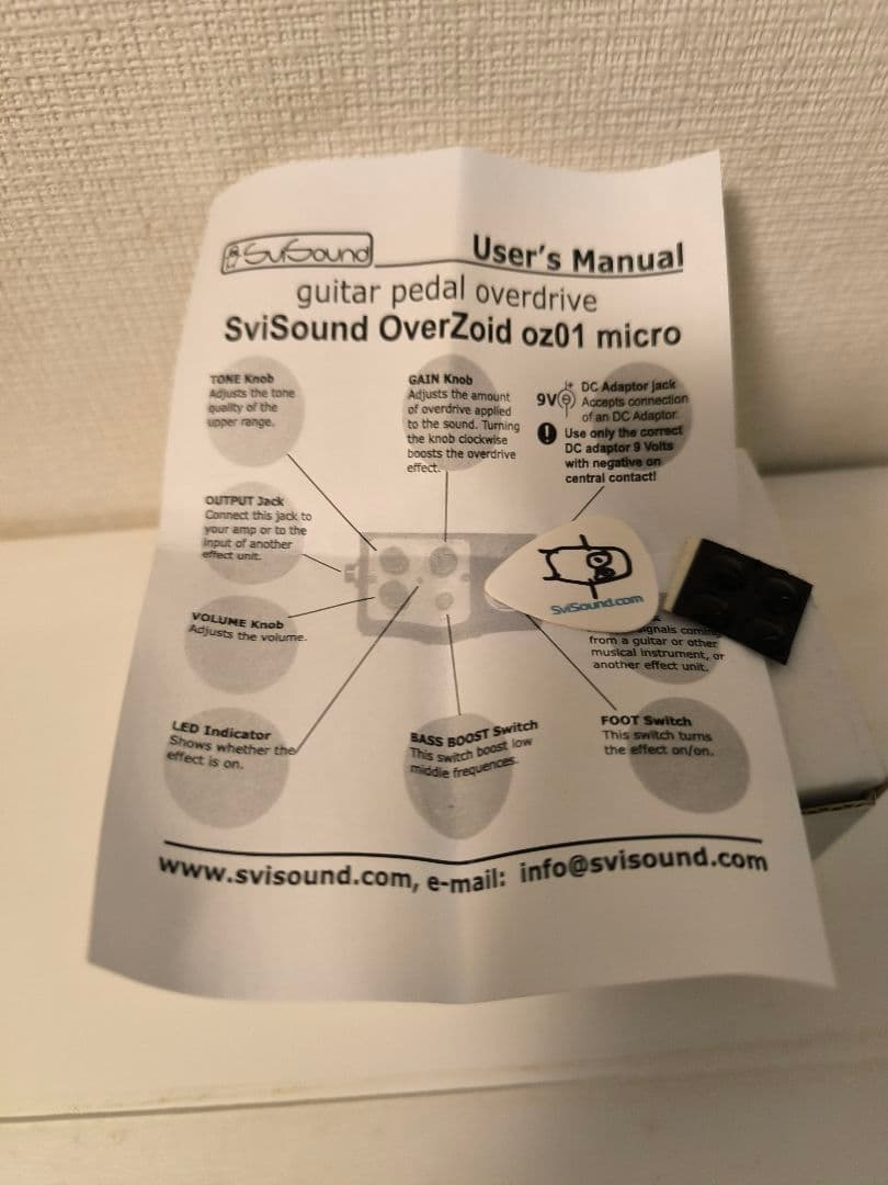 SviSound　Over Zoid oz01 ミニ　エフェクター