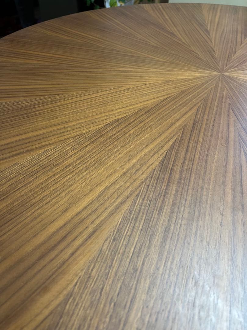 【Aruyon】木製ダイニングテーブル 円形 110cm