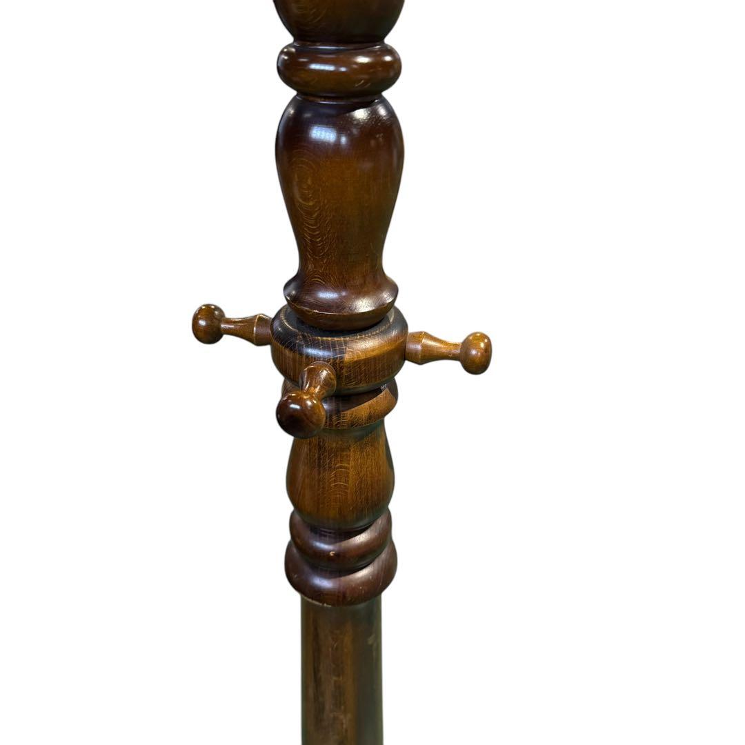 カリモク アンティーク　コロニアル　ハンガーラック　ポールスタンド