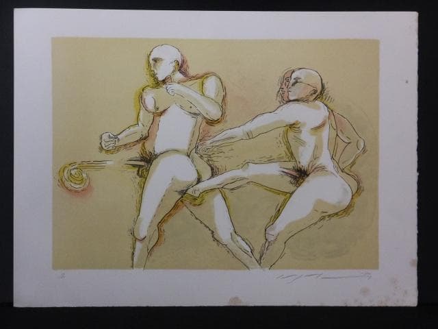 池田満寿夫　直筆サイン『おんな・おとこヨリ　シュミーズの色事』1010X