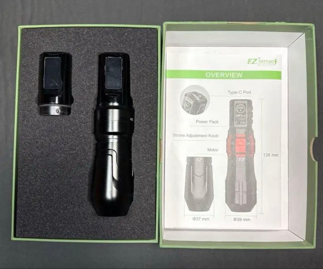 EZ P3 Pro ワイヤレスタトゥーマシン ペン型 プロ仕様