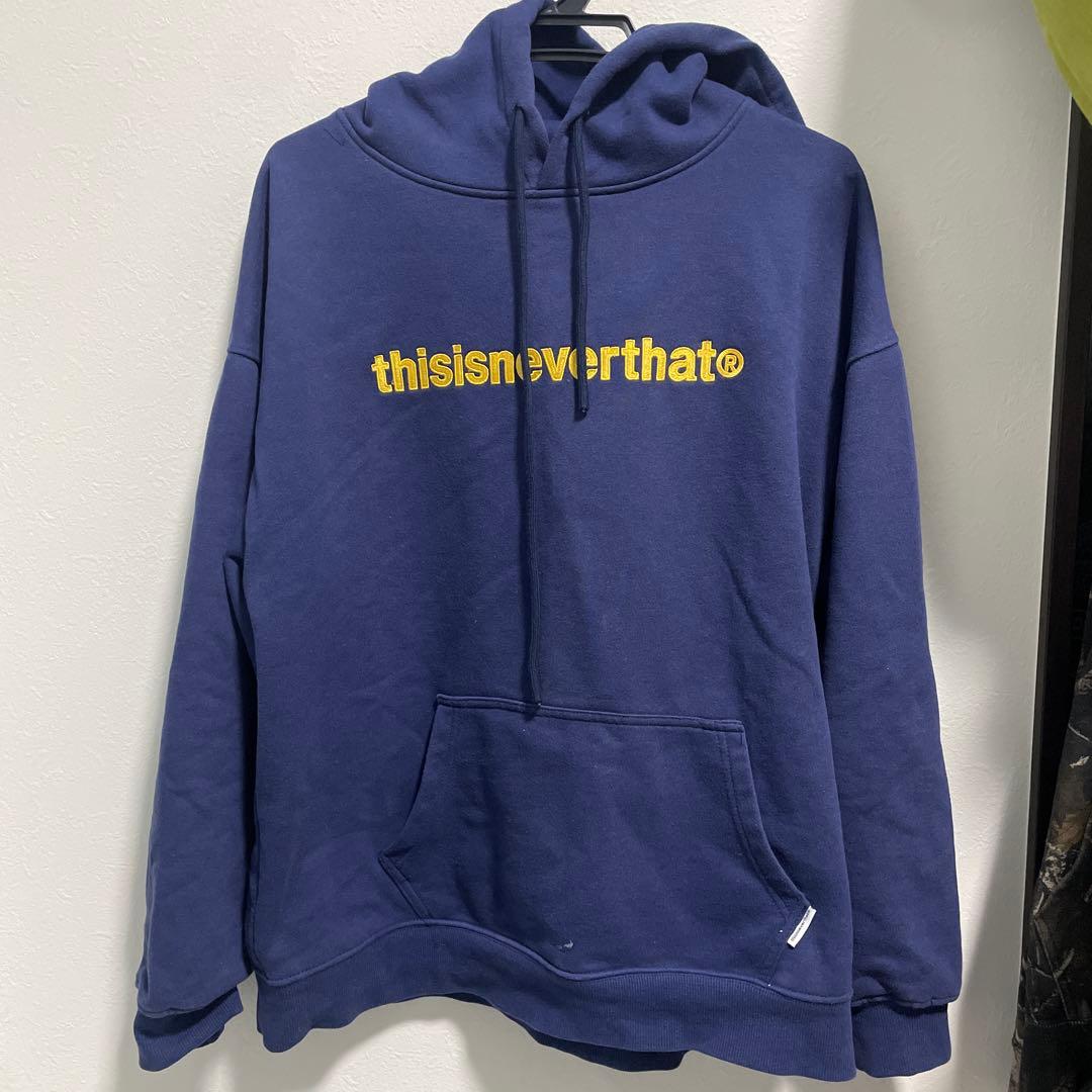 thisisneverthat® ネイビー パーカー Lサイズ