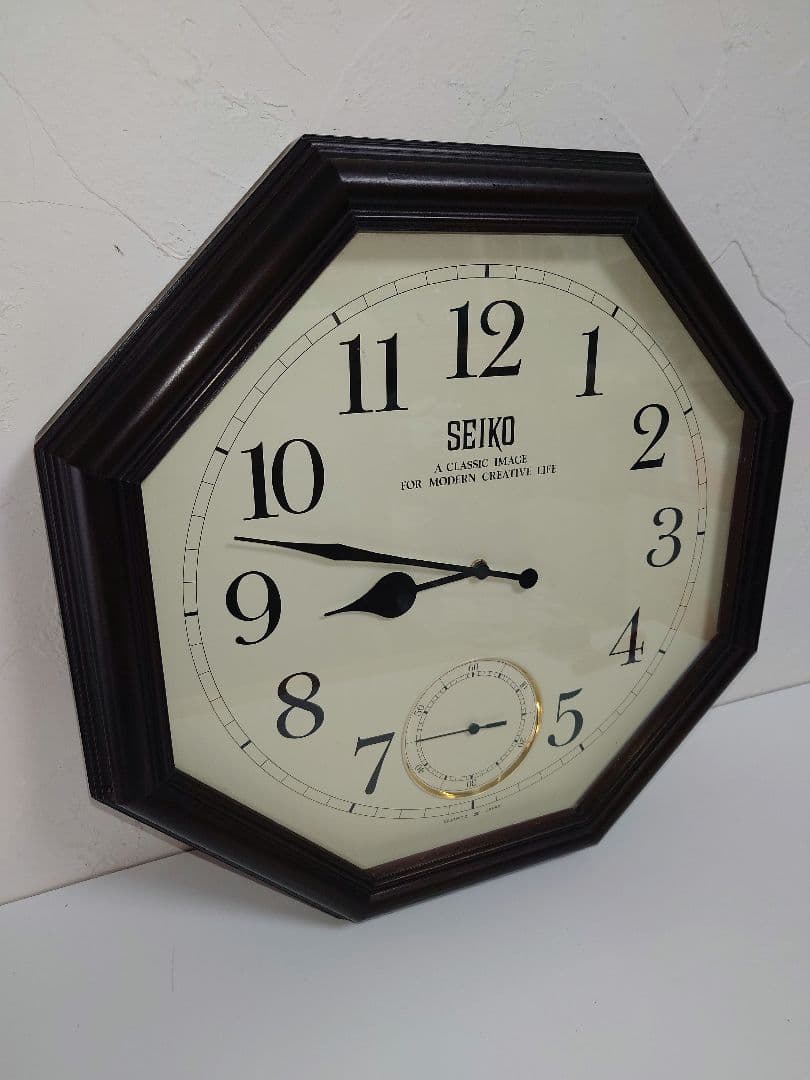 【特大】SEIKO セイコー 壁掛け時計 QUARTZ JAPAN KS421B