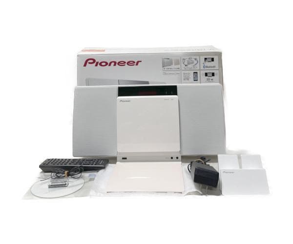 完動品 美品 パイオニア CDミニコンポーネントシステム X-SMC01BT-W